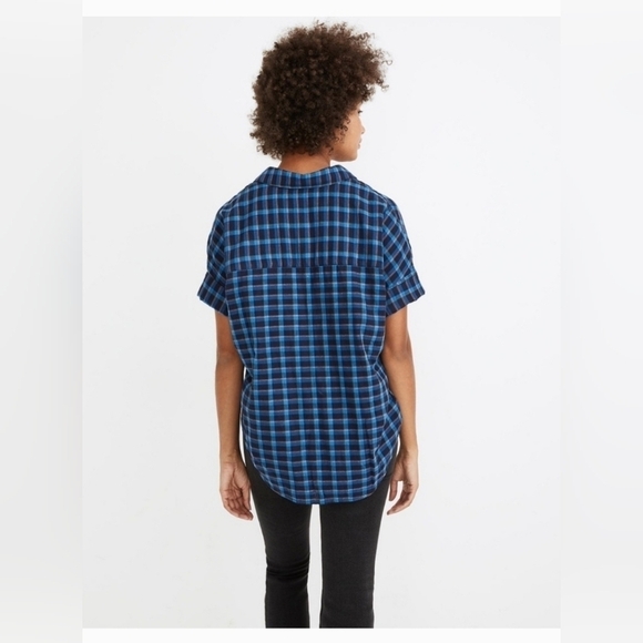 Madewell Double-Faced Park‎ Popover Shirt in Plaid Cotton Size M - Picture 3 of 11